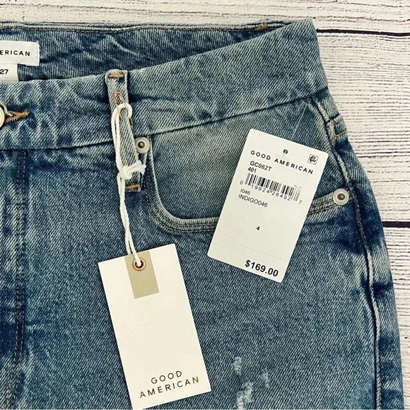 Good American Good Classic Distressed
Straight Leg High Rise Jeans Size 4/27
NEW - Picture 5 of 11